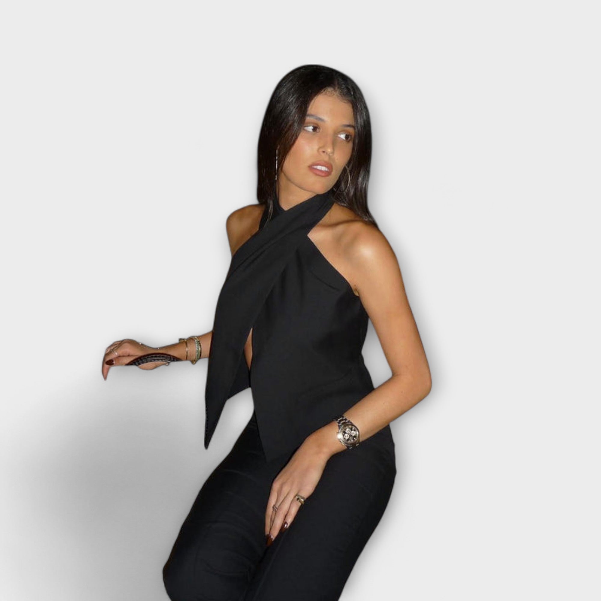 Juni - Crisscross Halterneck Tanktop