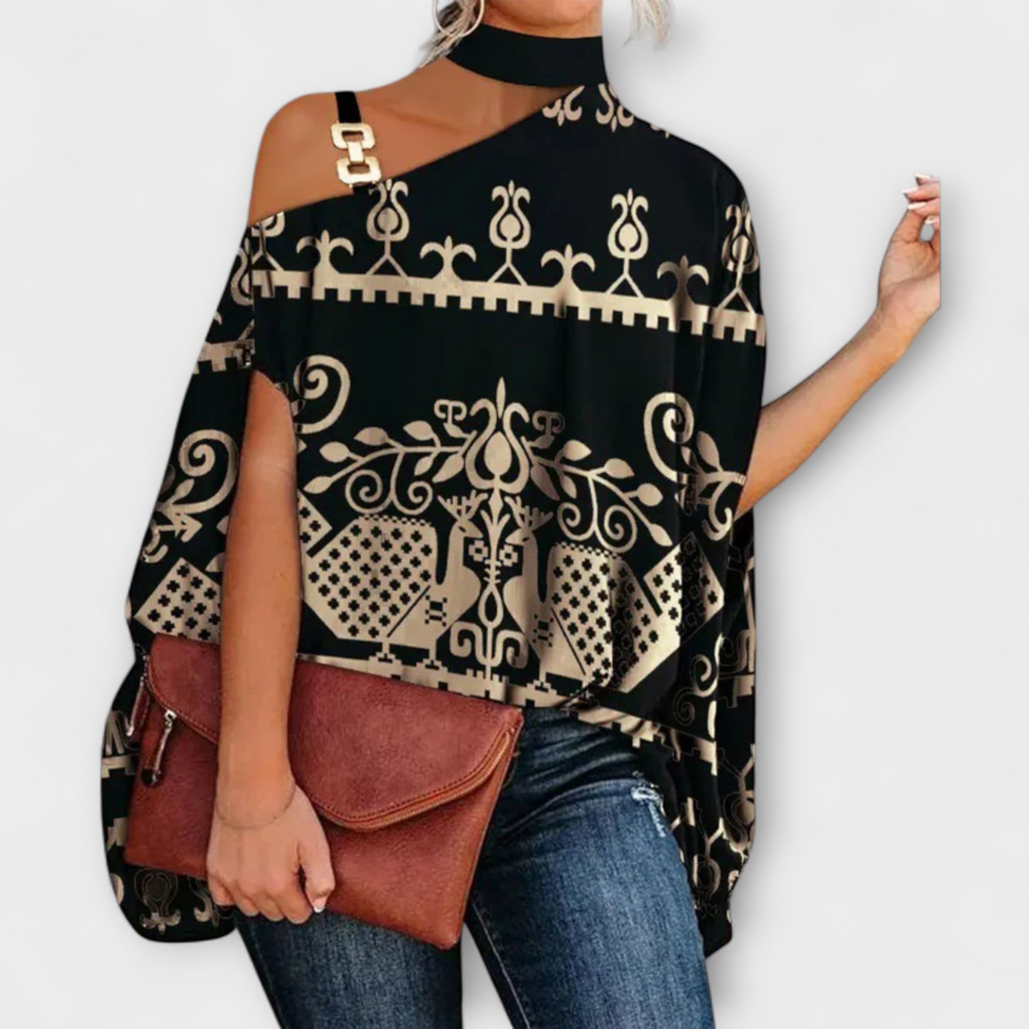 Off-Shoulder Blus för Kvinnor
