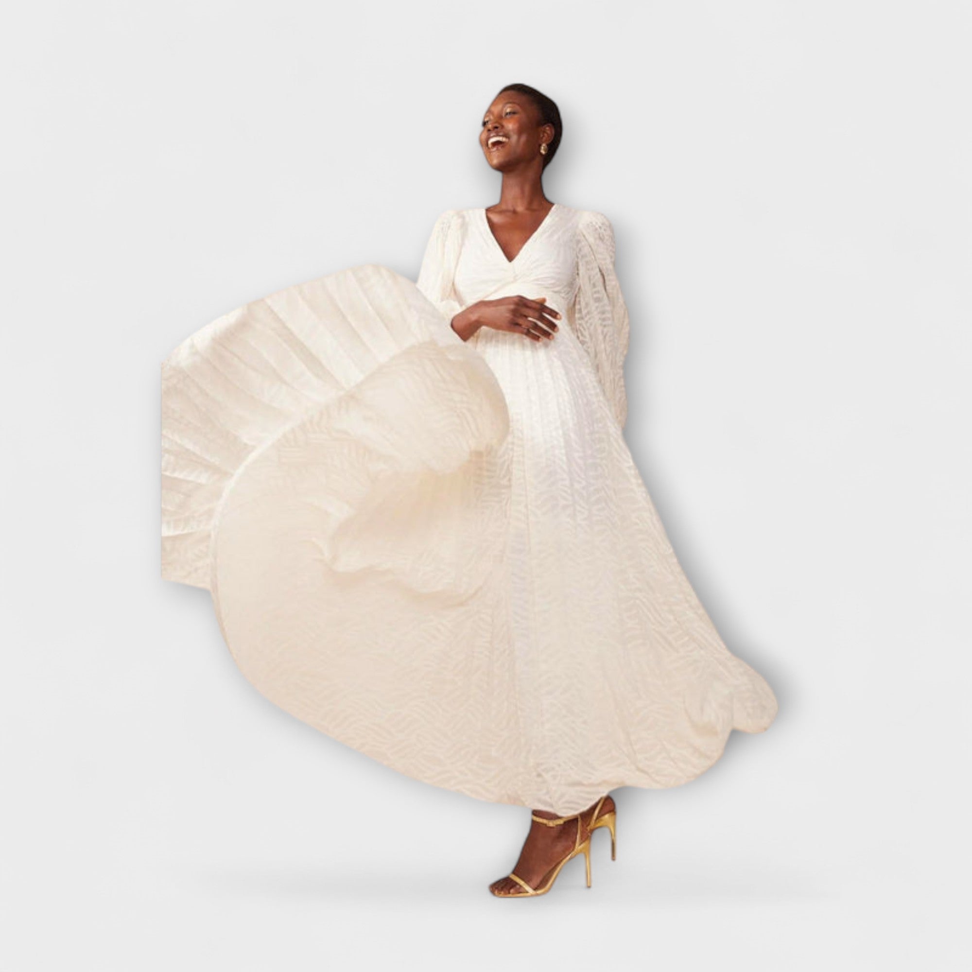 Elsa - Cream Maxi Klänning av Allegory