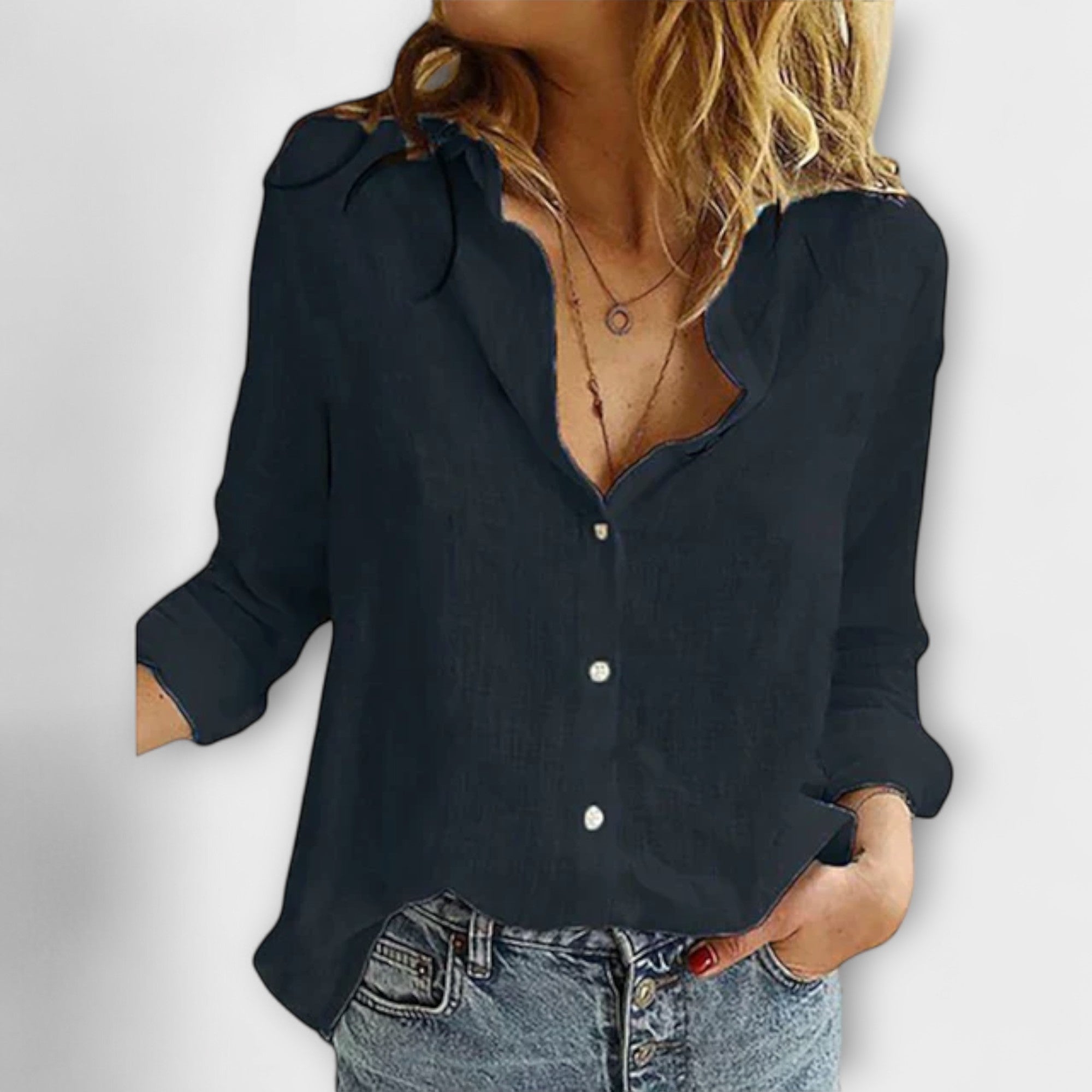 Nadia - Elegant Blus för Kvinnor