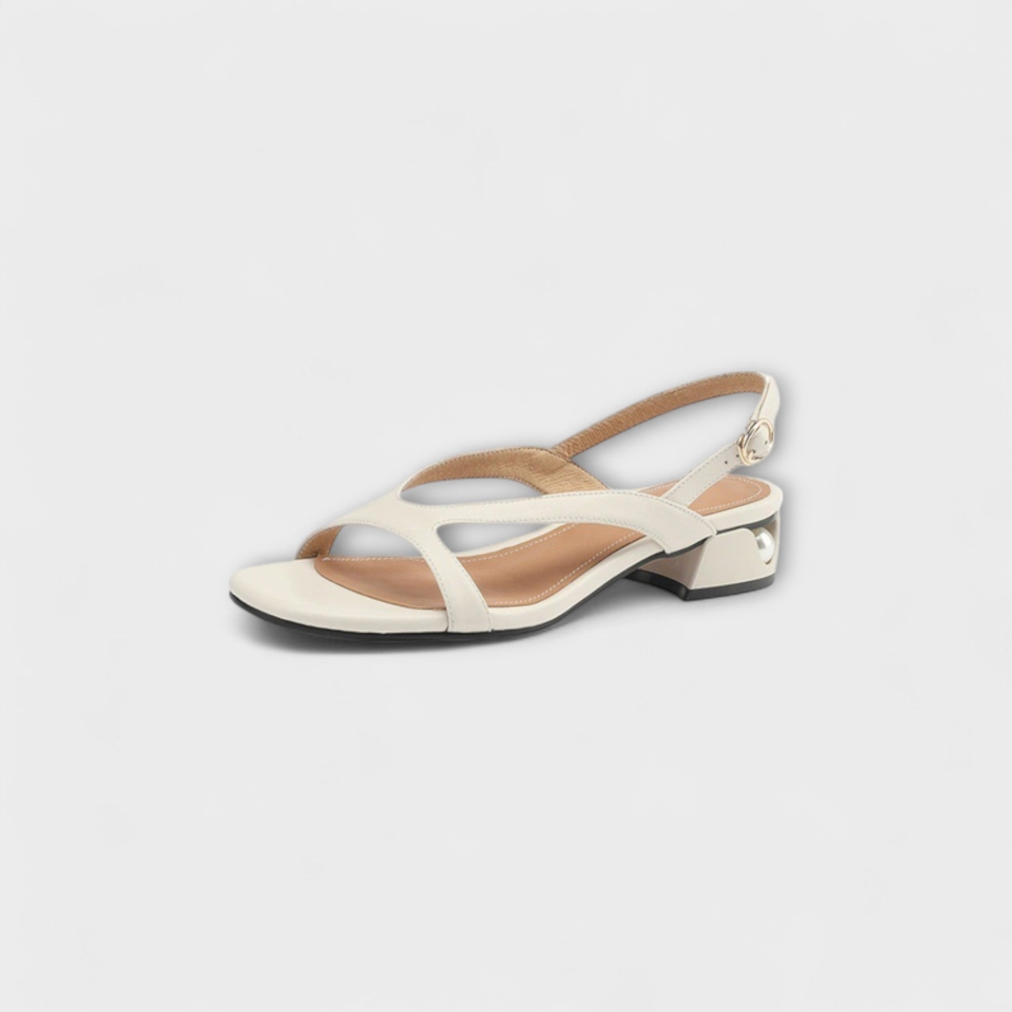 Evelyn - Eleganta Platta Sandaler Minna med Finslipad Finish