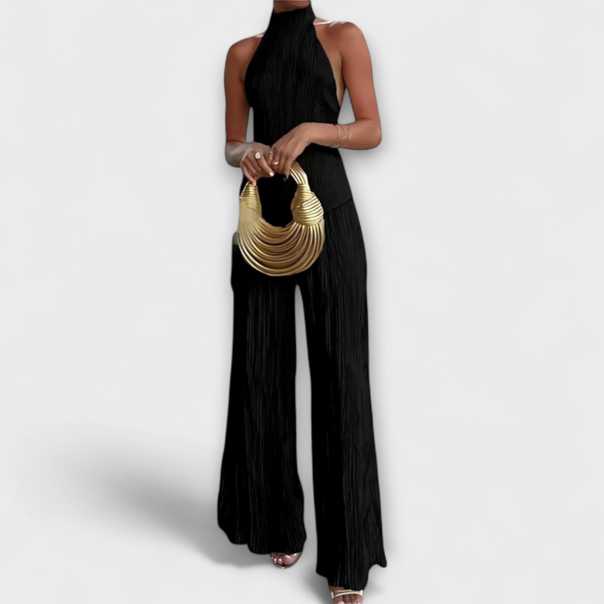 Pilarica - Elegant Plisserad Asymmetrisk Set