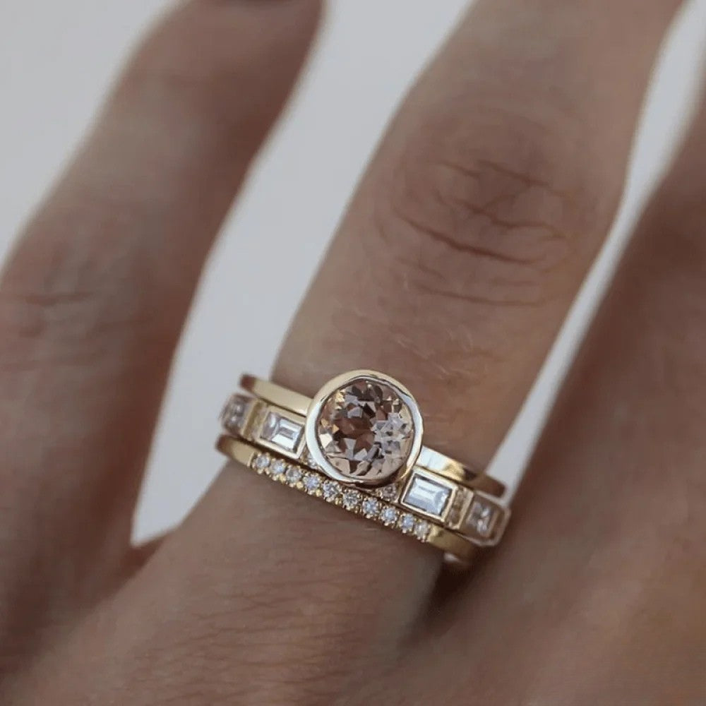 Elegant Ring med Inlägg