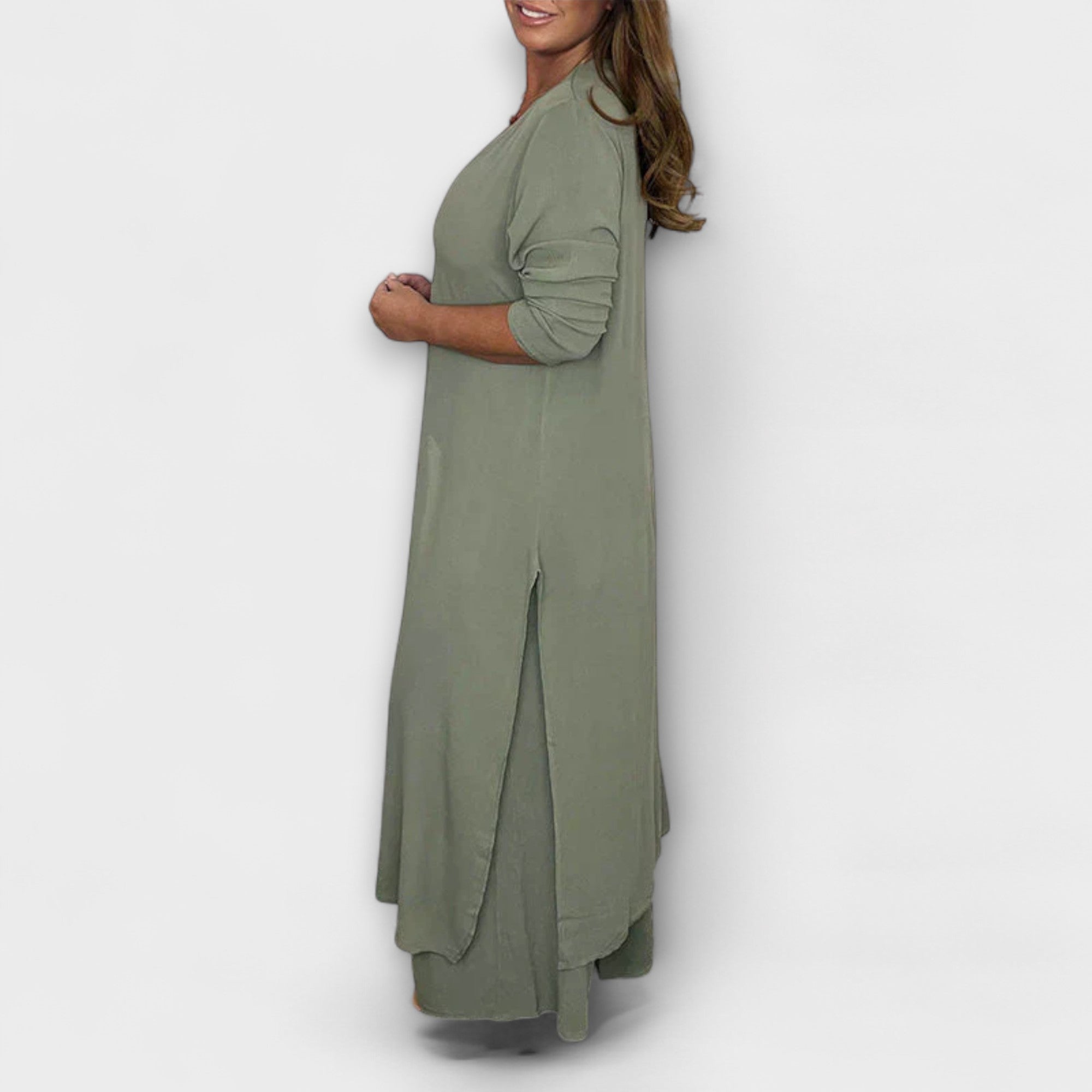 2-delat stiligt kvinnligt co-ord set