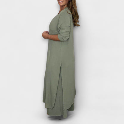 2-delat stiligt kvinnligt co-ord set