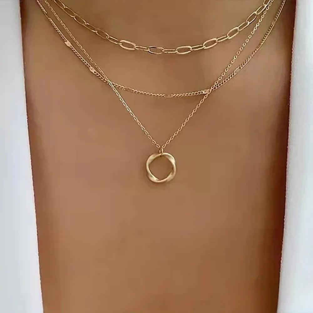 Retro Guld Lagerhalsband