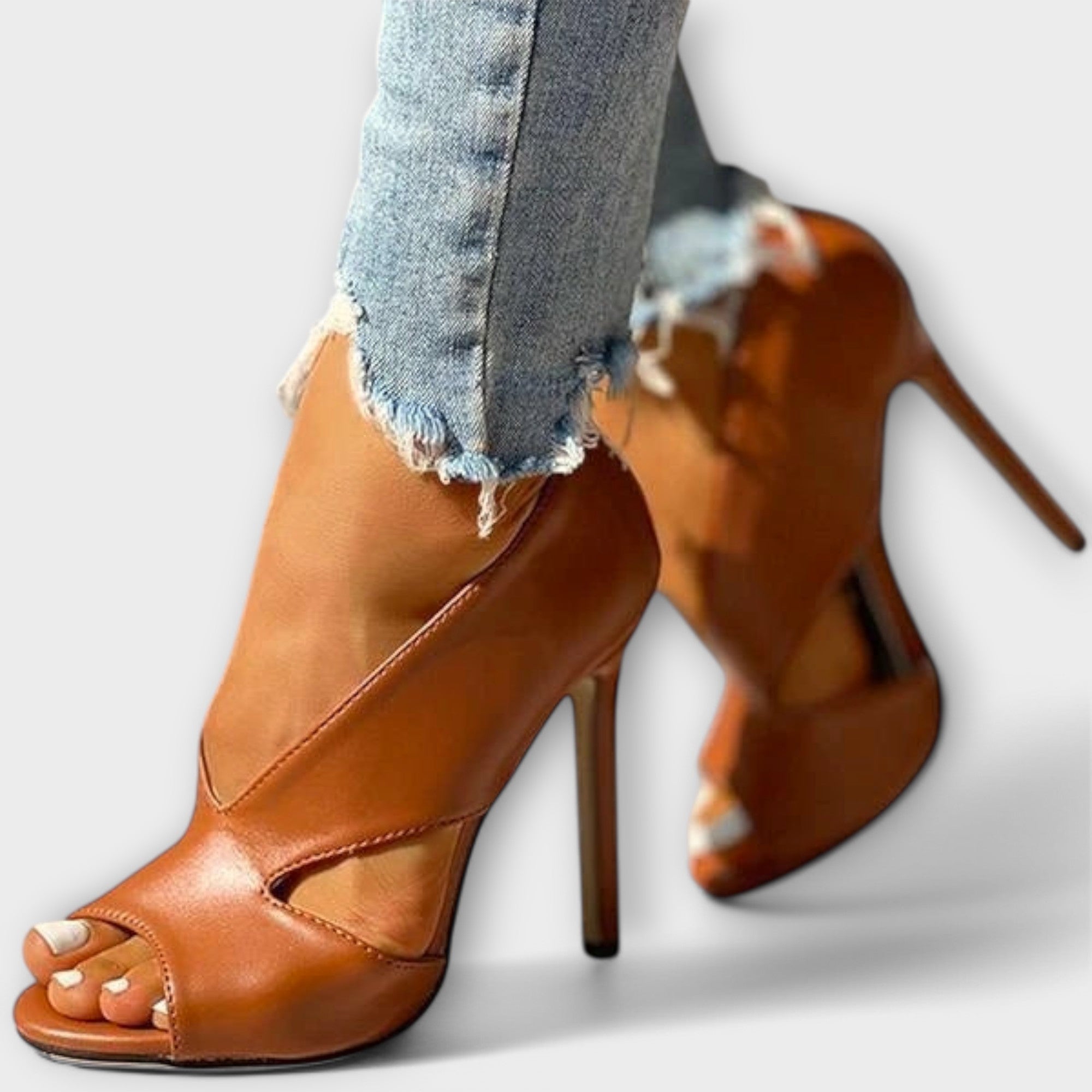 Trendy Ortopediska Sandaler med Elegant Klack