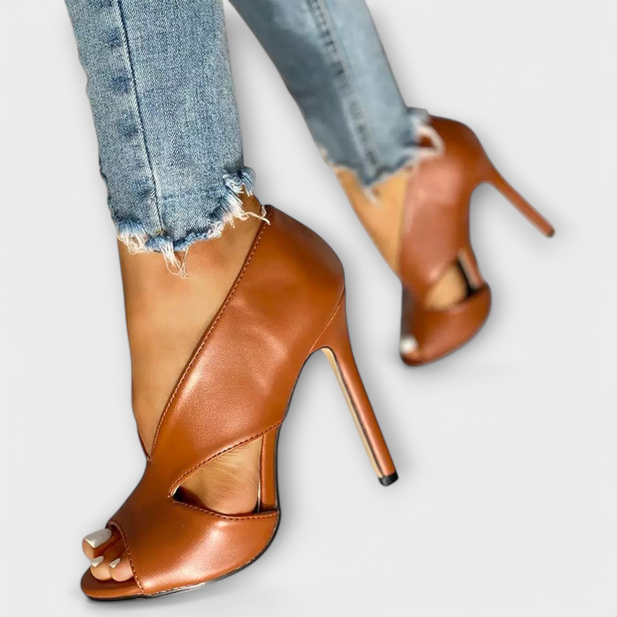 Trendy Ortopediska Sandaler med Elegant Klack