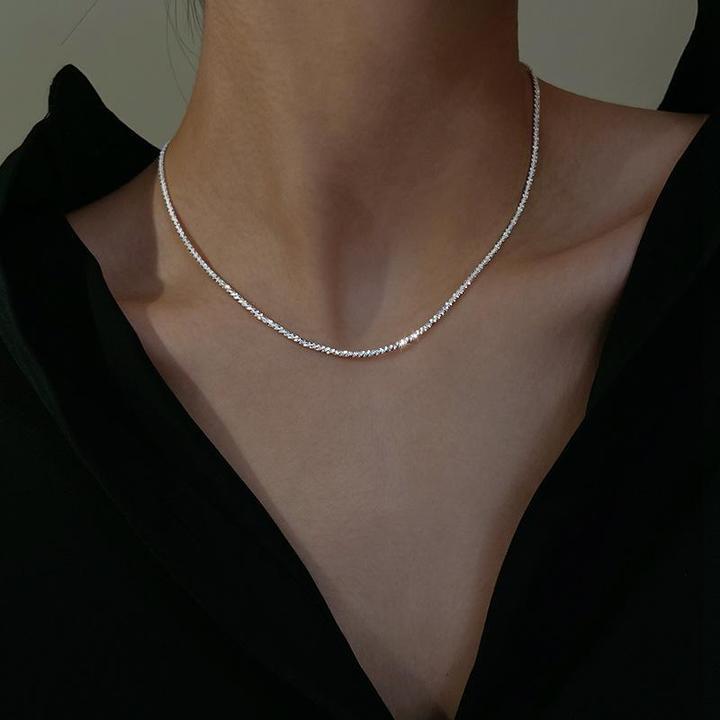 Stjärnljus Halsband Silver Set