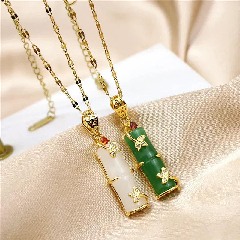 Jade Amulett Halsband