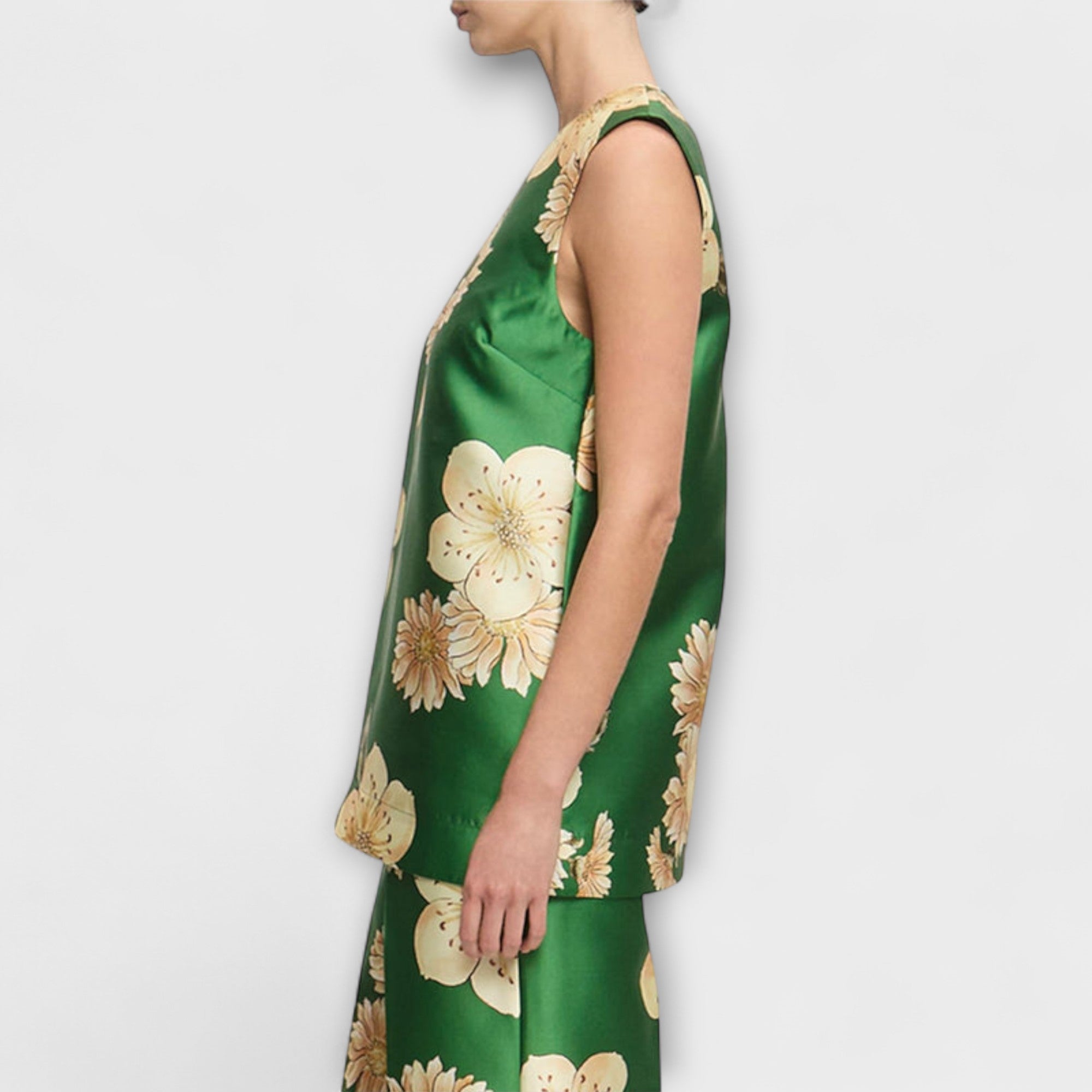 Clea - Sage ärmlös byxdress