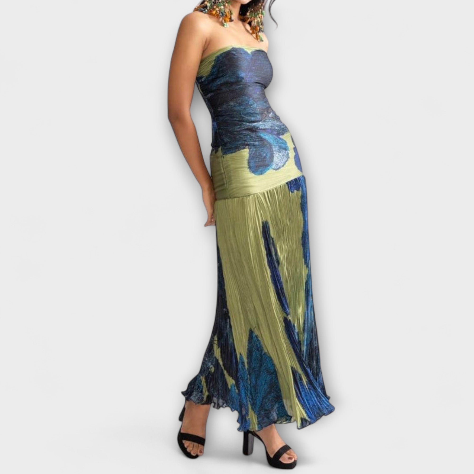 Noelle - Strapless Midi Klänning
