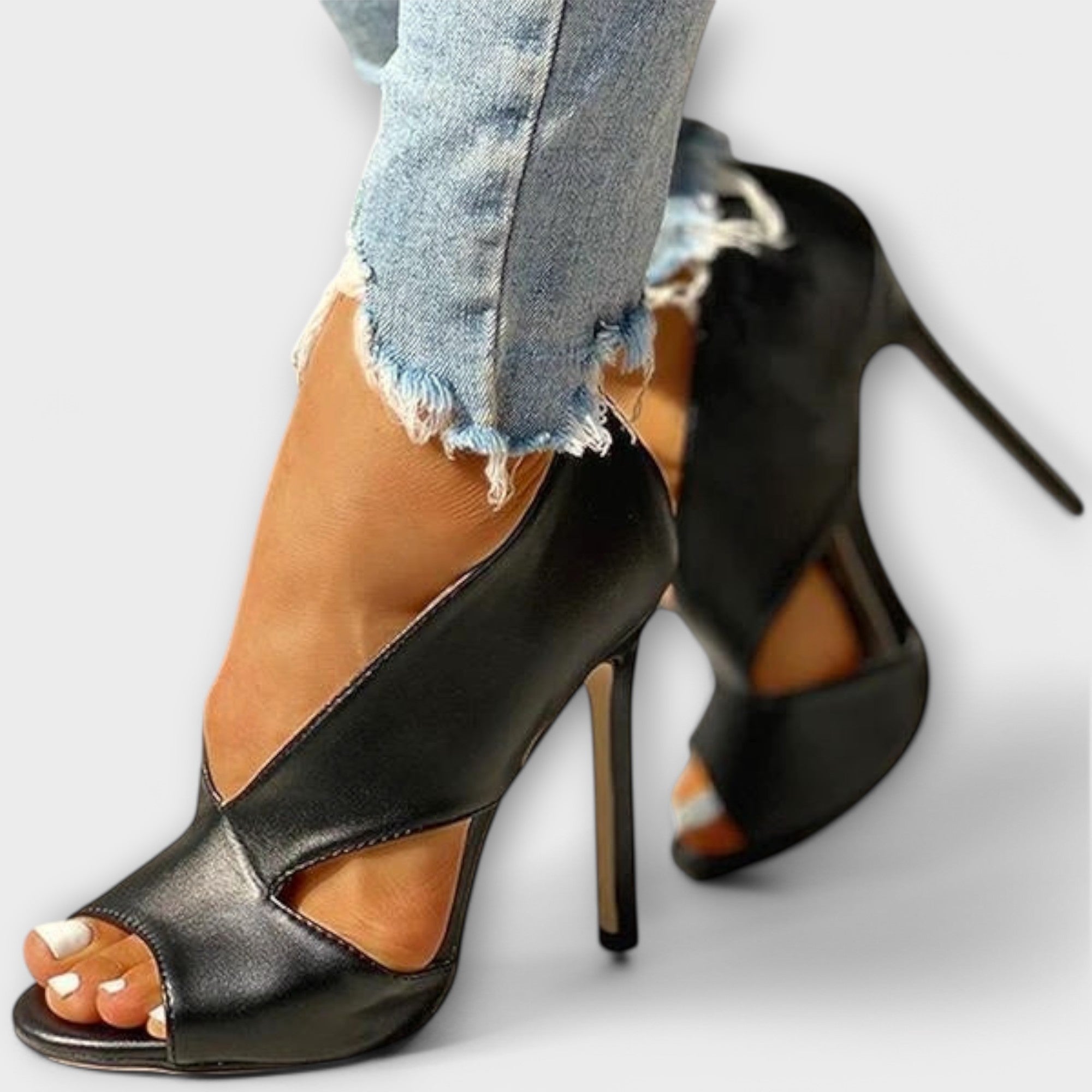 Trendy Ortopediska Sandaler med Elegant Klack