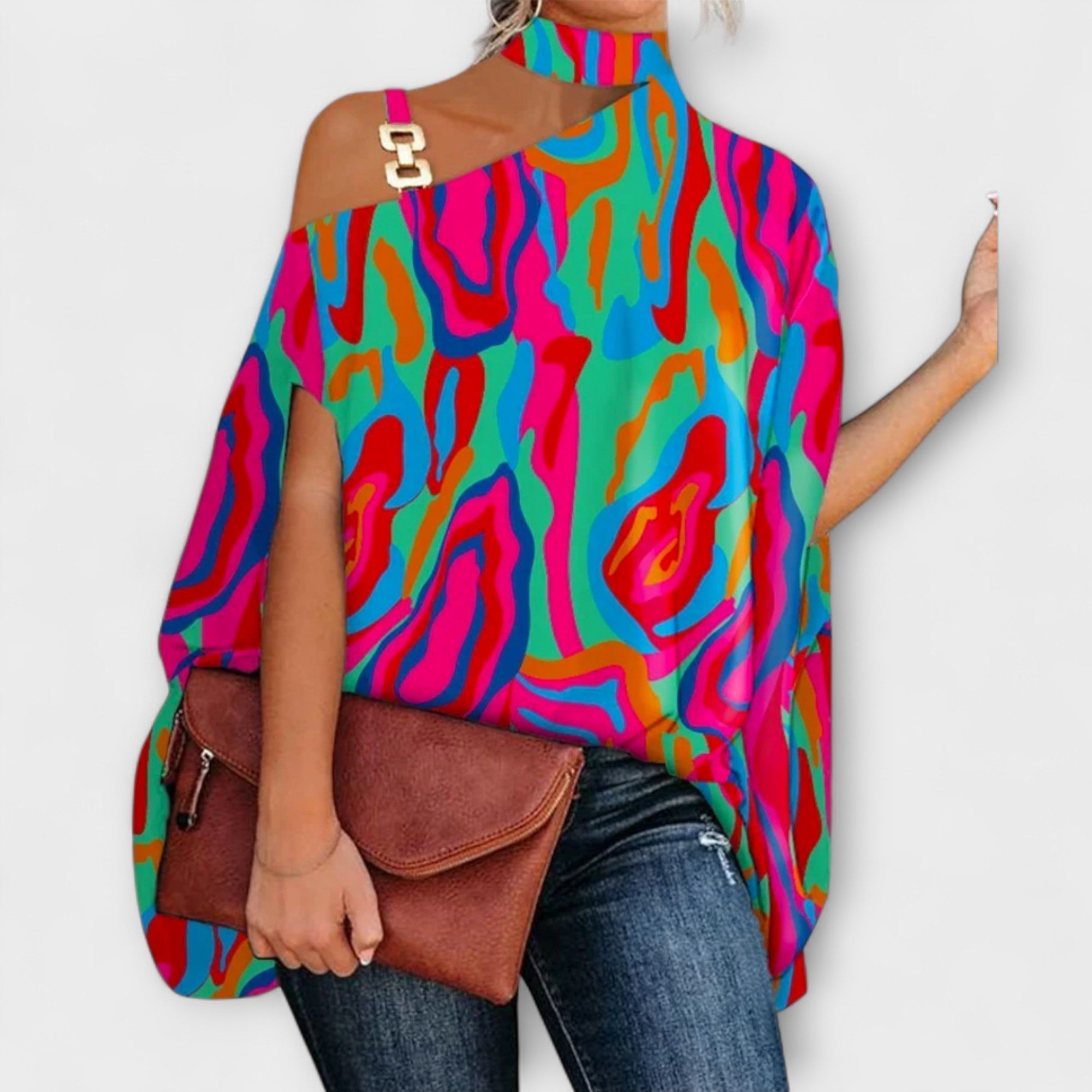 Off-Shoulder Blus för Kvinnor