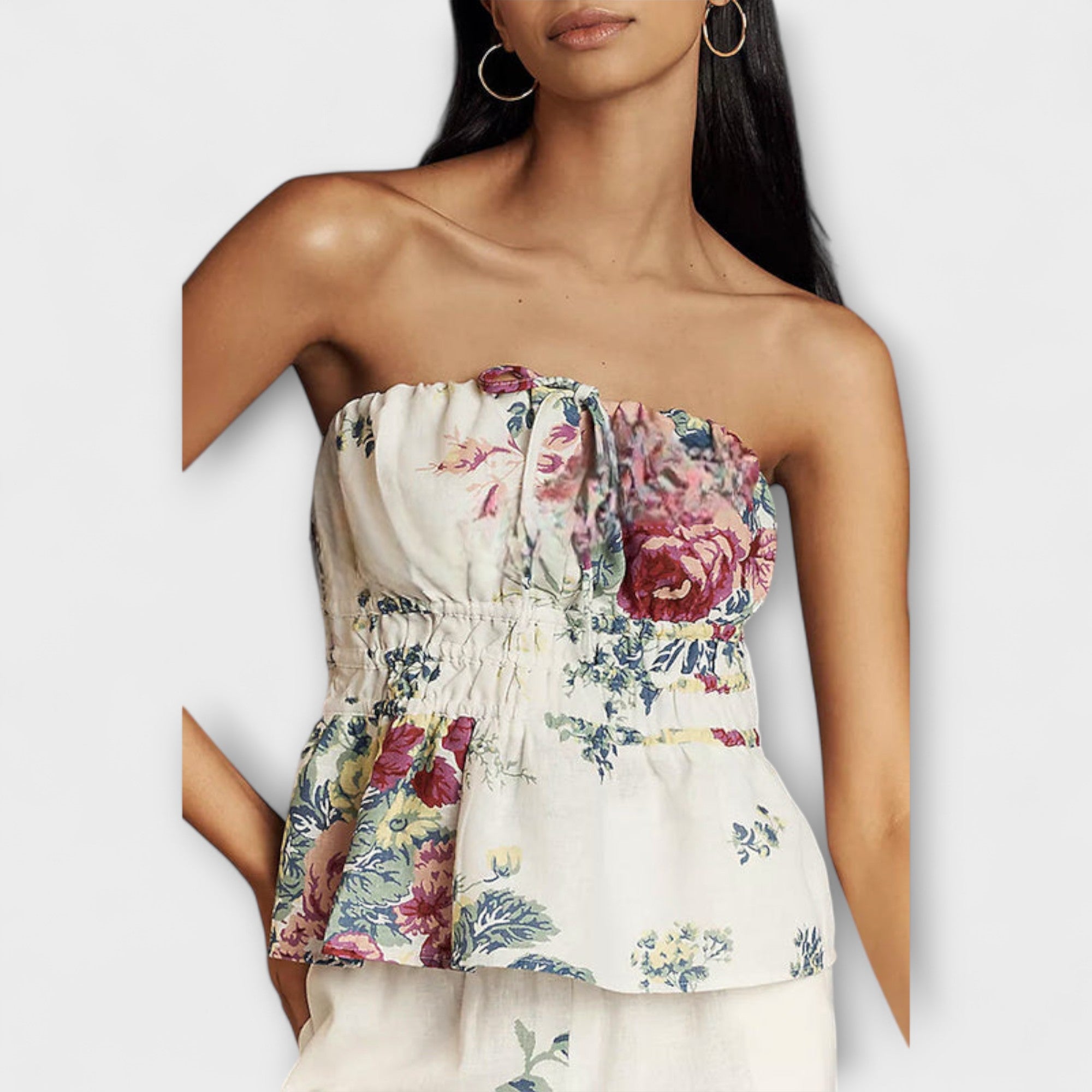 Indigo - Sommarblommönster Set