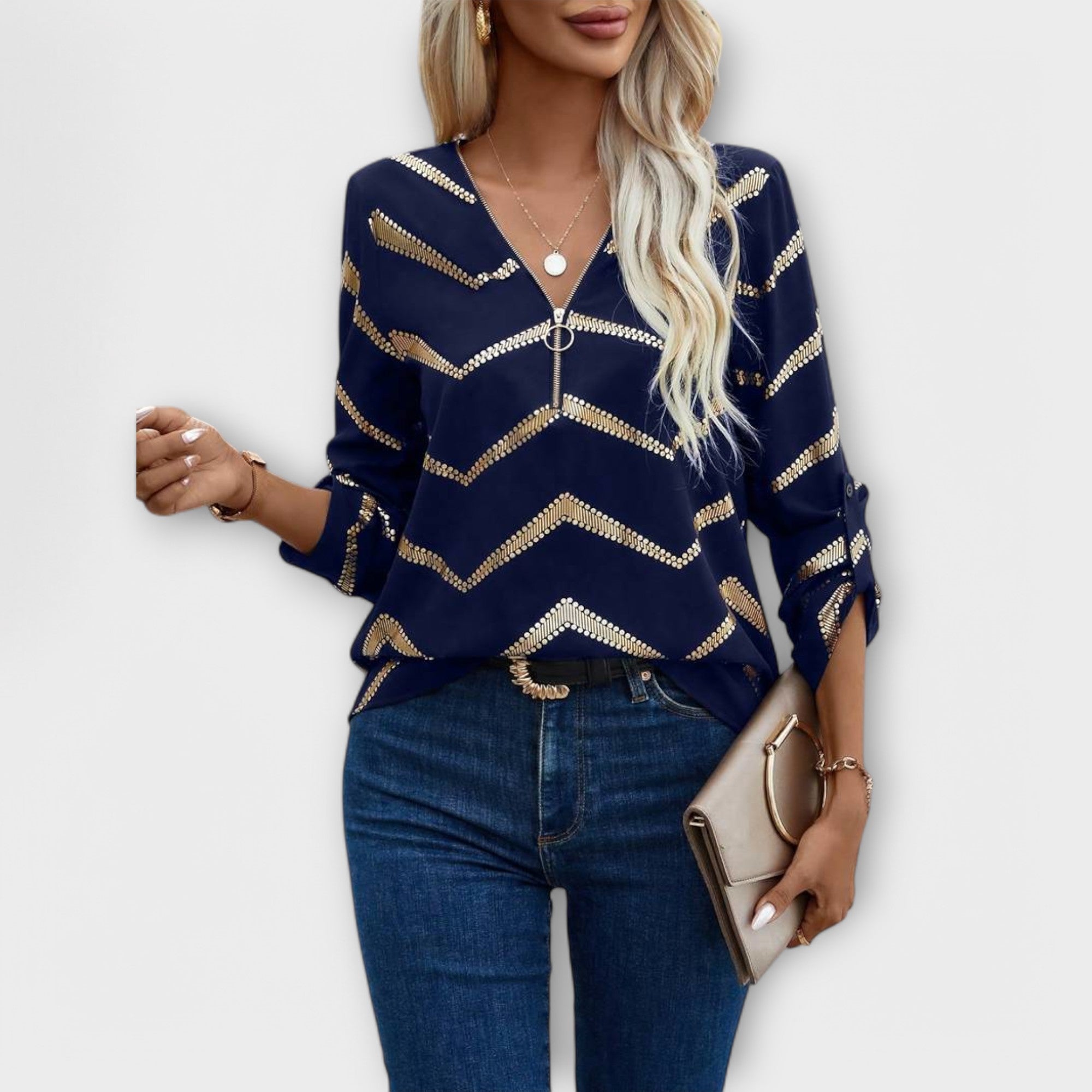 Emma - Tidlös Elegant Blus