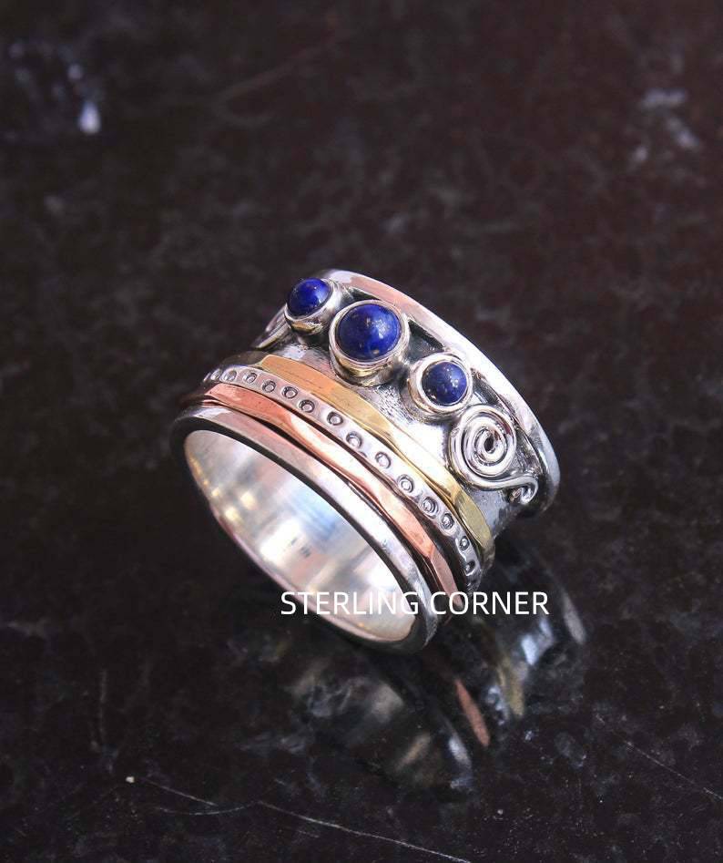 Bohemisk Safir Meditationsring