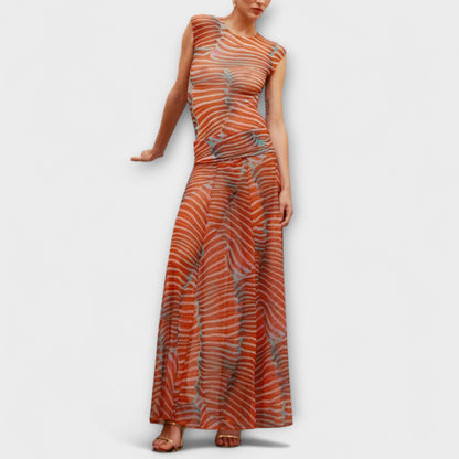 Phoenix - Glittrande Våg Mesh Bodysuit