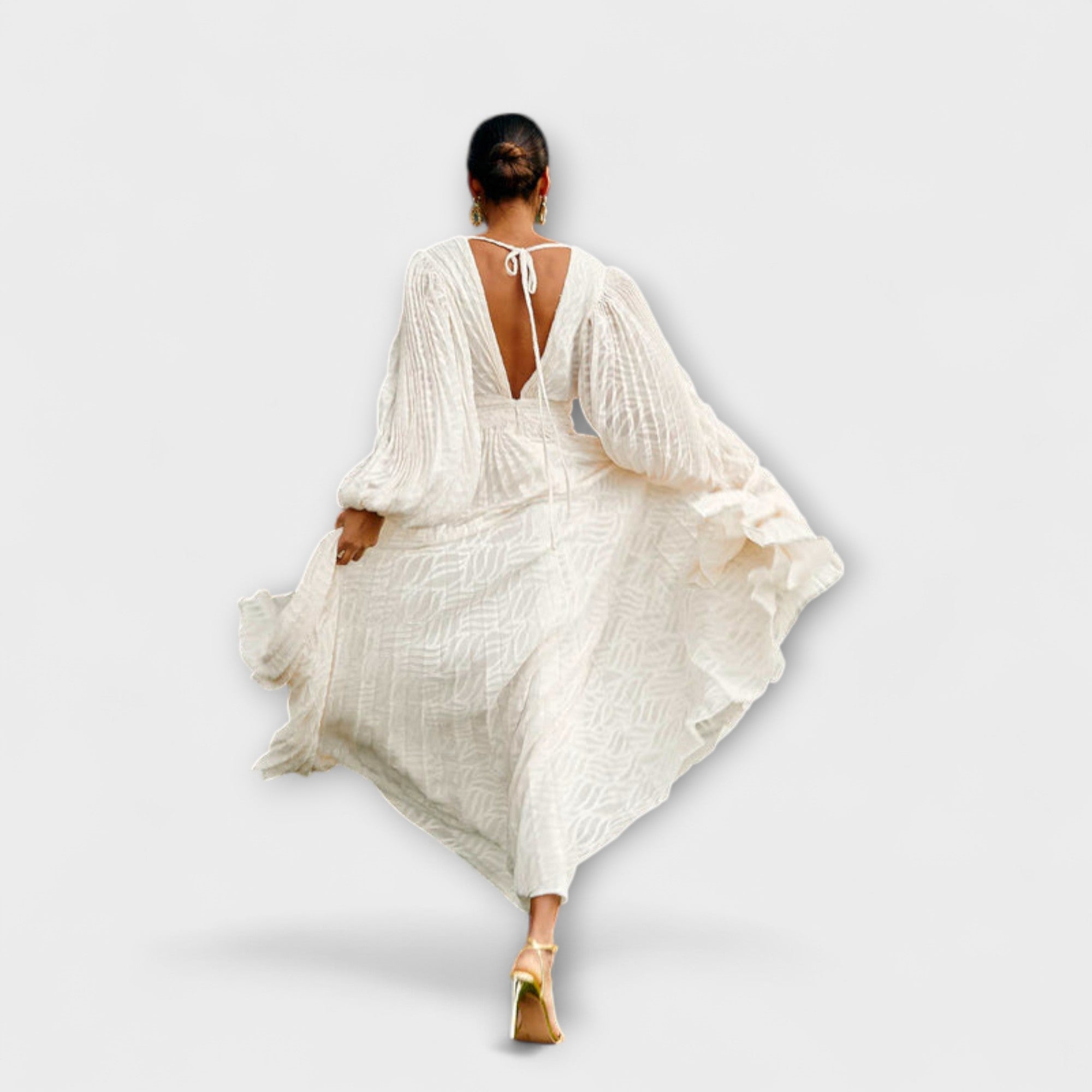 Elsa - Cream Maxi Klänning av Allegory