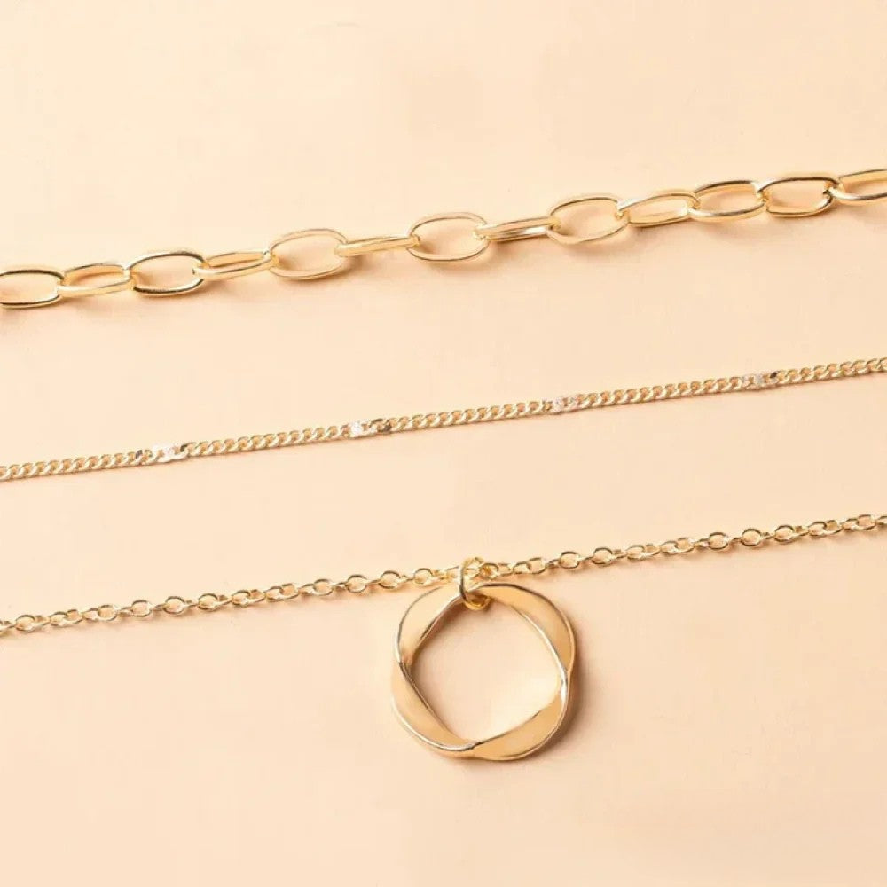 Retro Guld Lagerhalsband