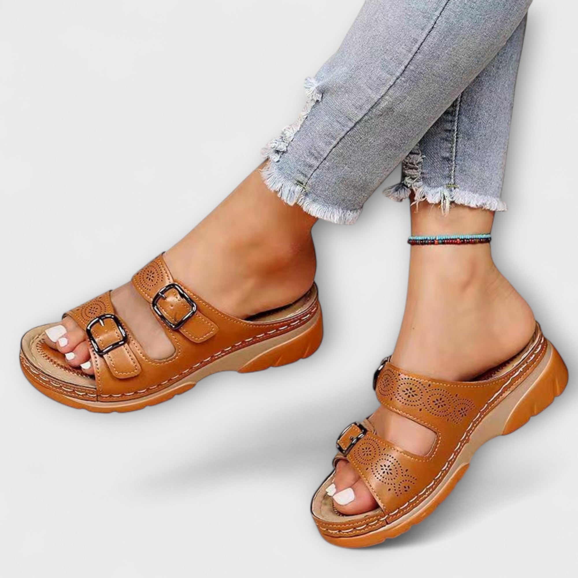 Ortopediska Läder Sandaler