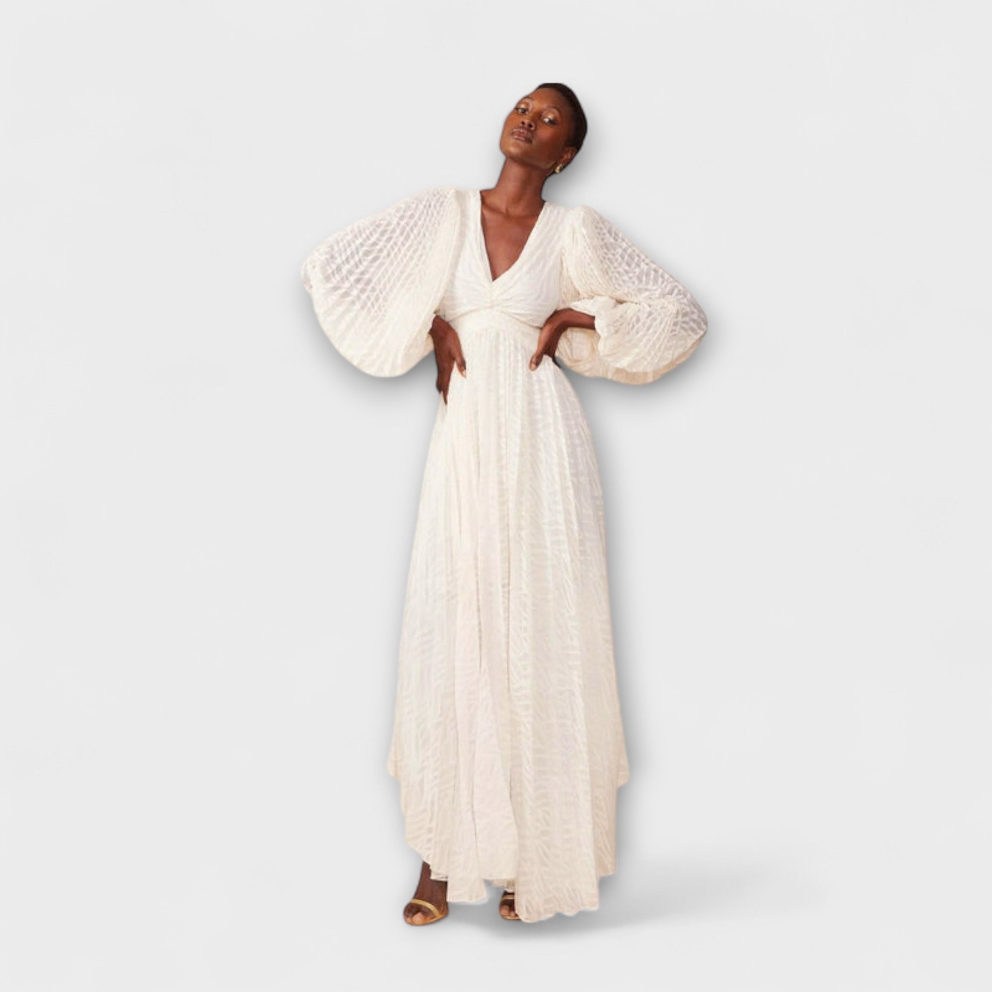 Elsa - Cream Maxi Klänning av Allegory