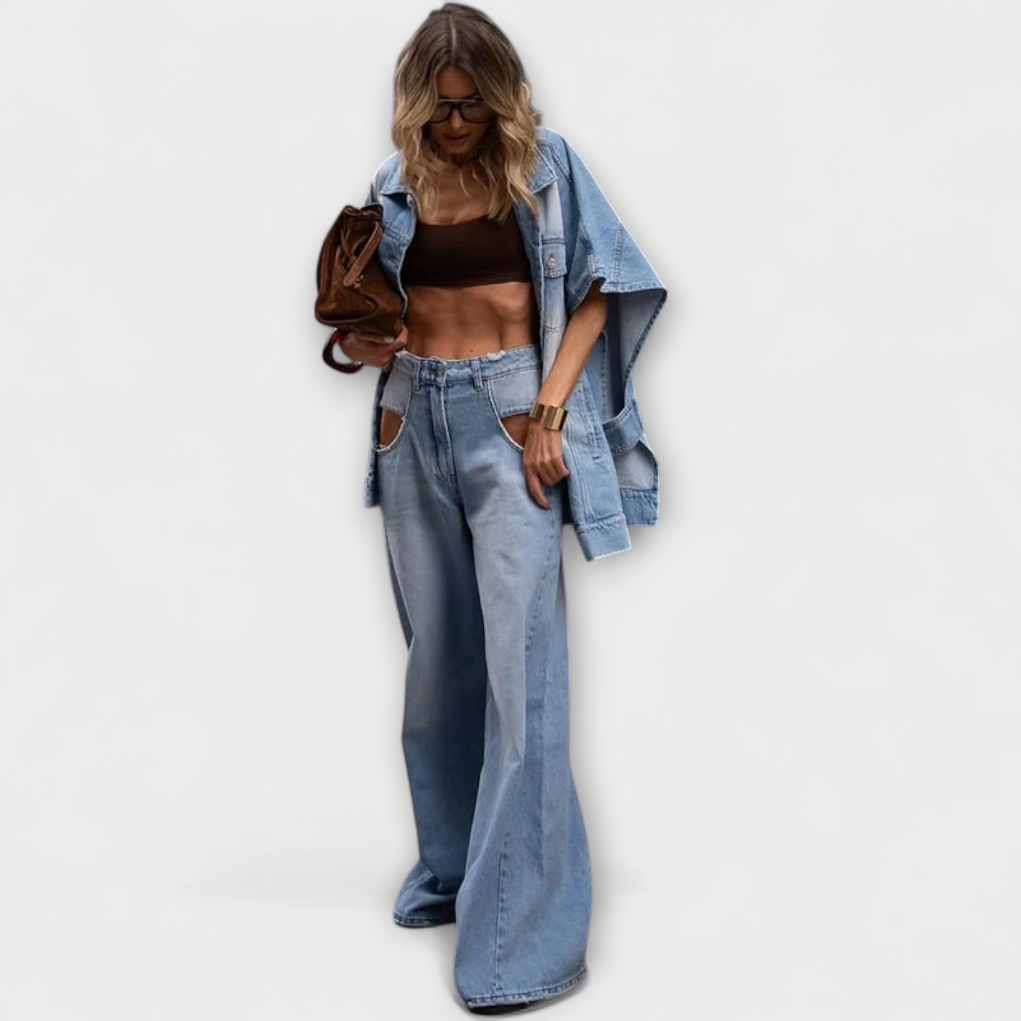 Blair - Löst sittande ärmlös denimset