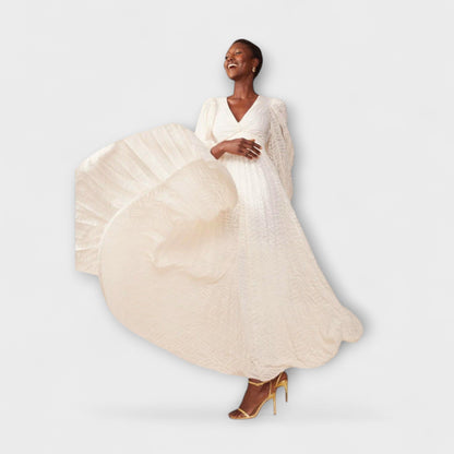 Elsa - Cream Maxi Klänning av Allegory