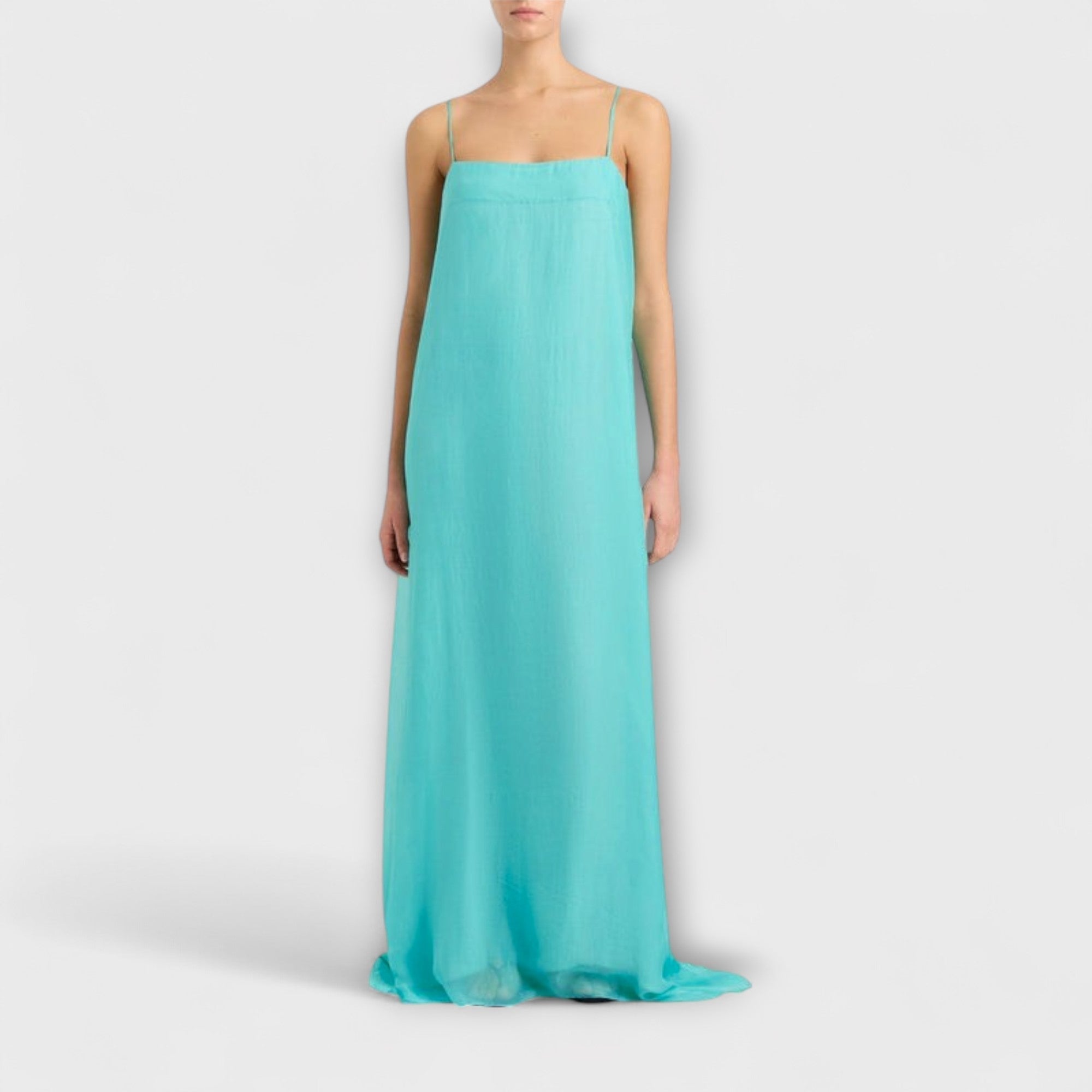 Madison - Elegant Maxi Klänning med Spaghettiband
