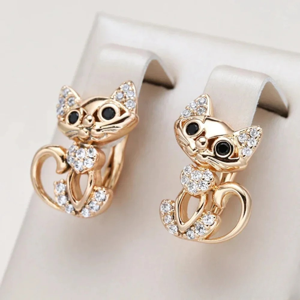 Eleganta Zirkonia Kattörhängen