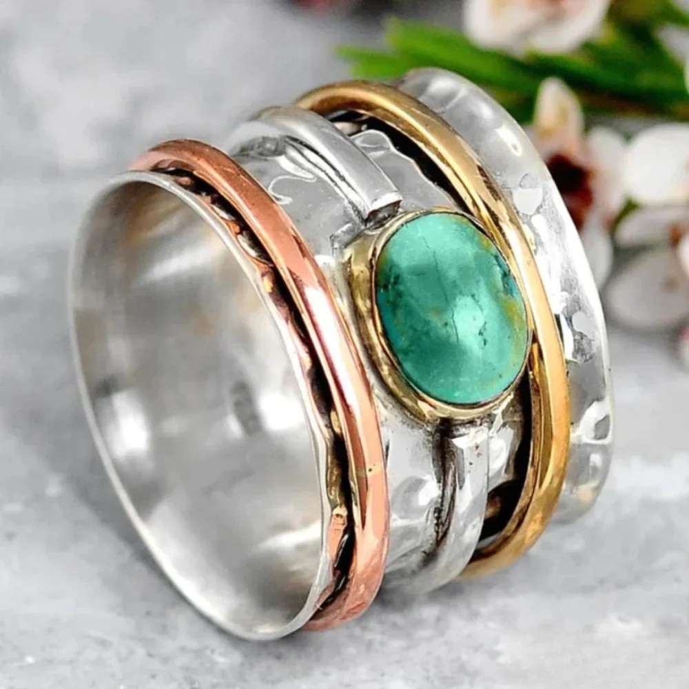 Vintage Guld- och Silverring