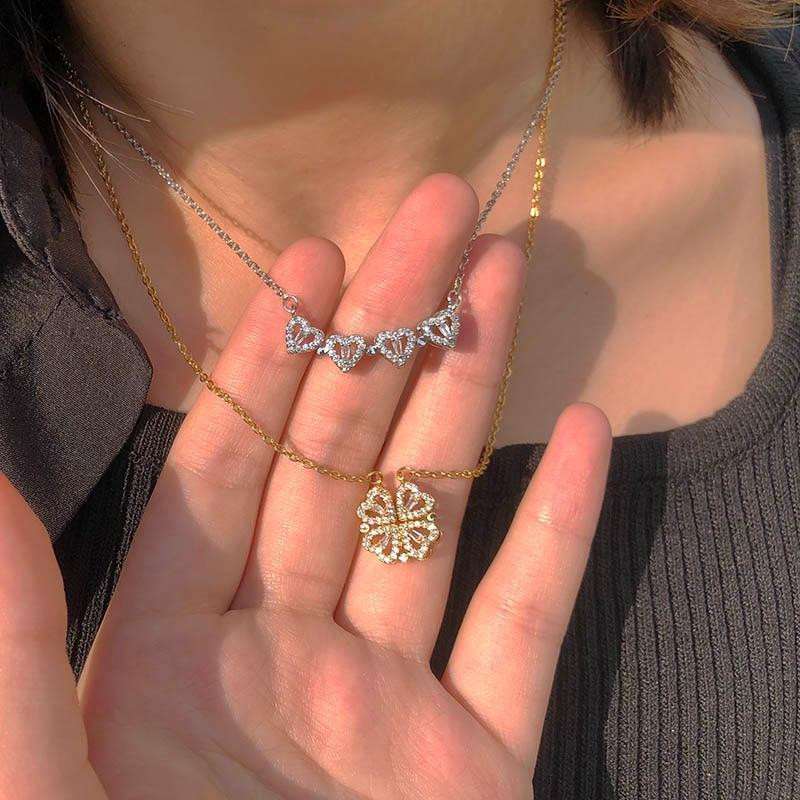 Fyra-bladig Klöver Halsband