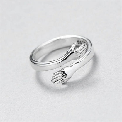 Silver Omfamning Ring