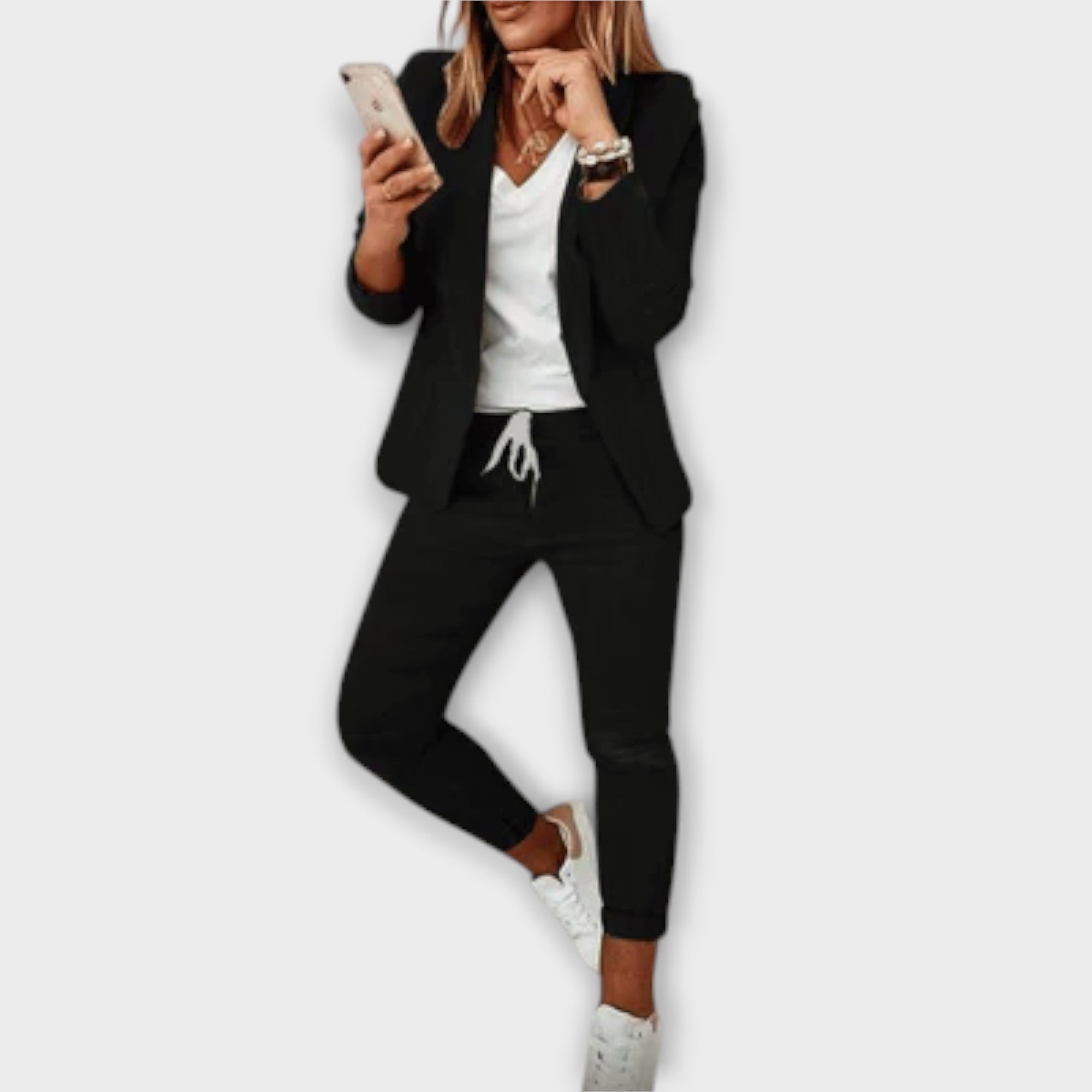 Sophia – Elegant och Bekväm Blazer Set