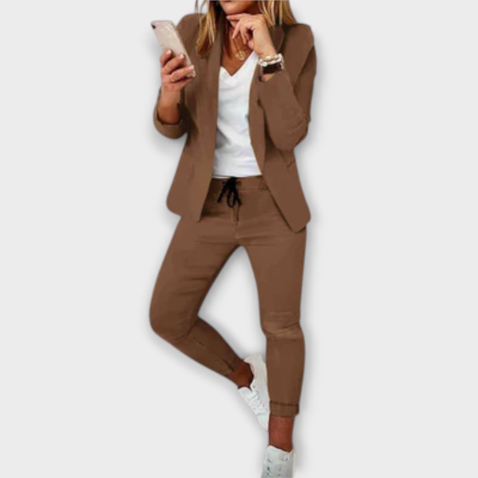 Sophia – Elegant och Bekväm Blazer Set