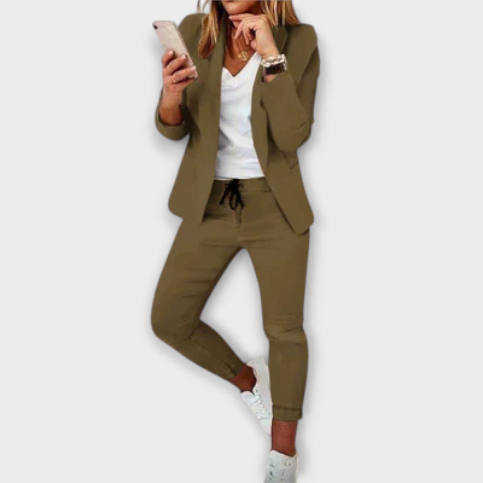 Sophia – Elegant och Bekväm Blazer Set