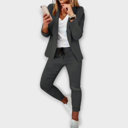 Sophia – Elegant och Bekväm Blazer Set