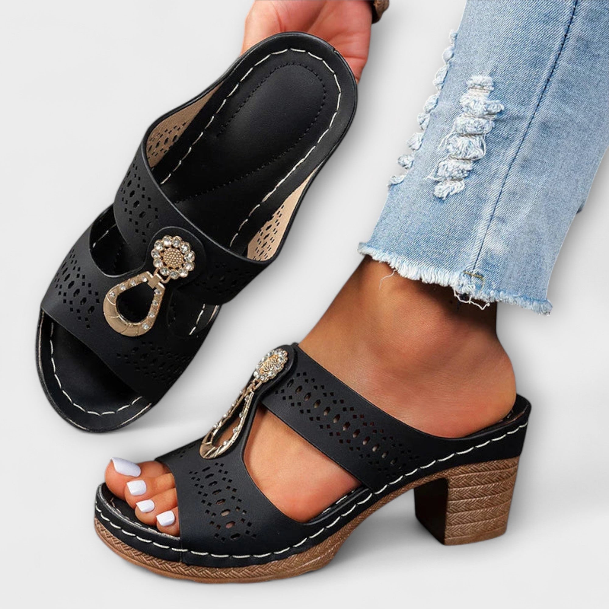 Maria - Stiliga och Bekväma Ortopediska Sandaler
