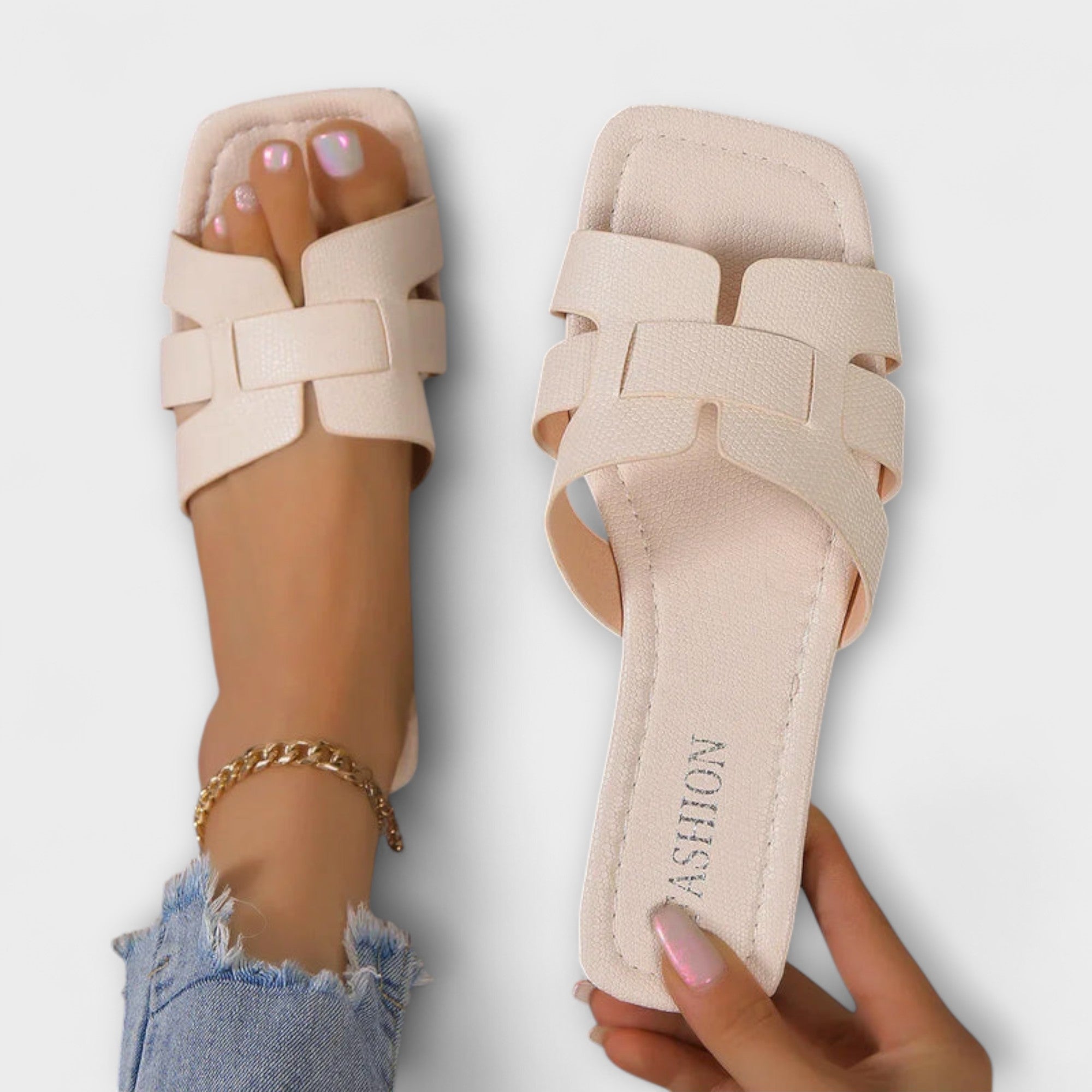 Diva - Platta Sandaler för Kvinnor