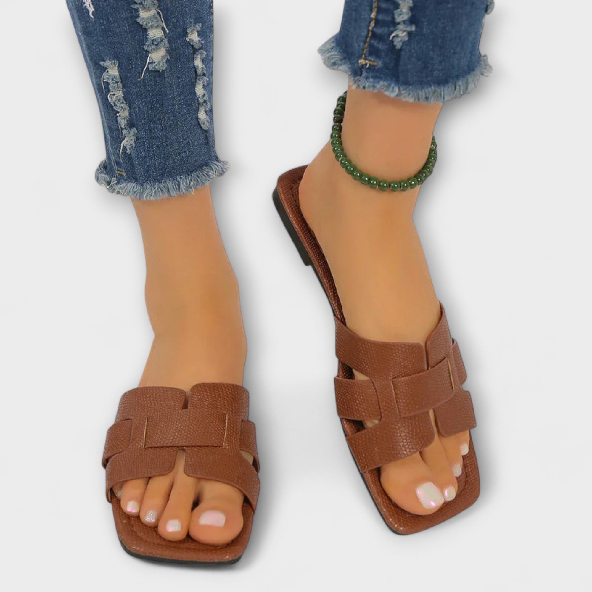 Diva - Platta Sandaler för Kvinnor