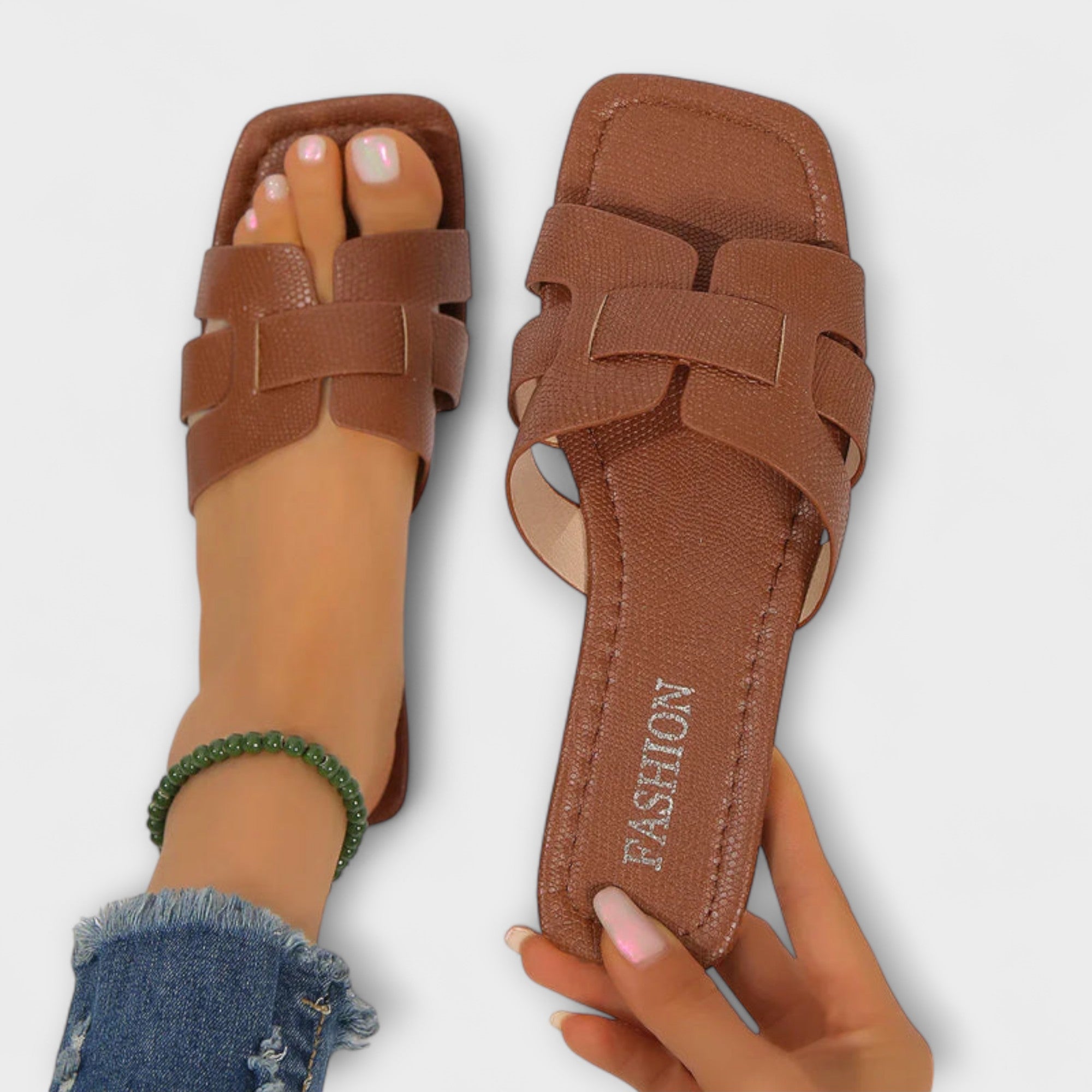 Diva - Platta Sandaler för Kvinnor
