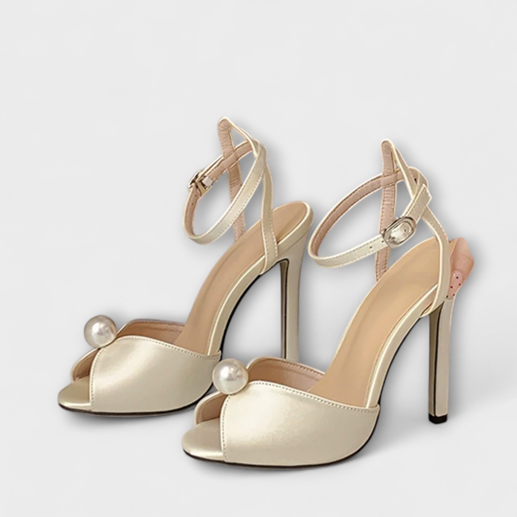Liyke - Högkvalitativa Bekväma Silke Peep Toe