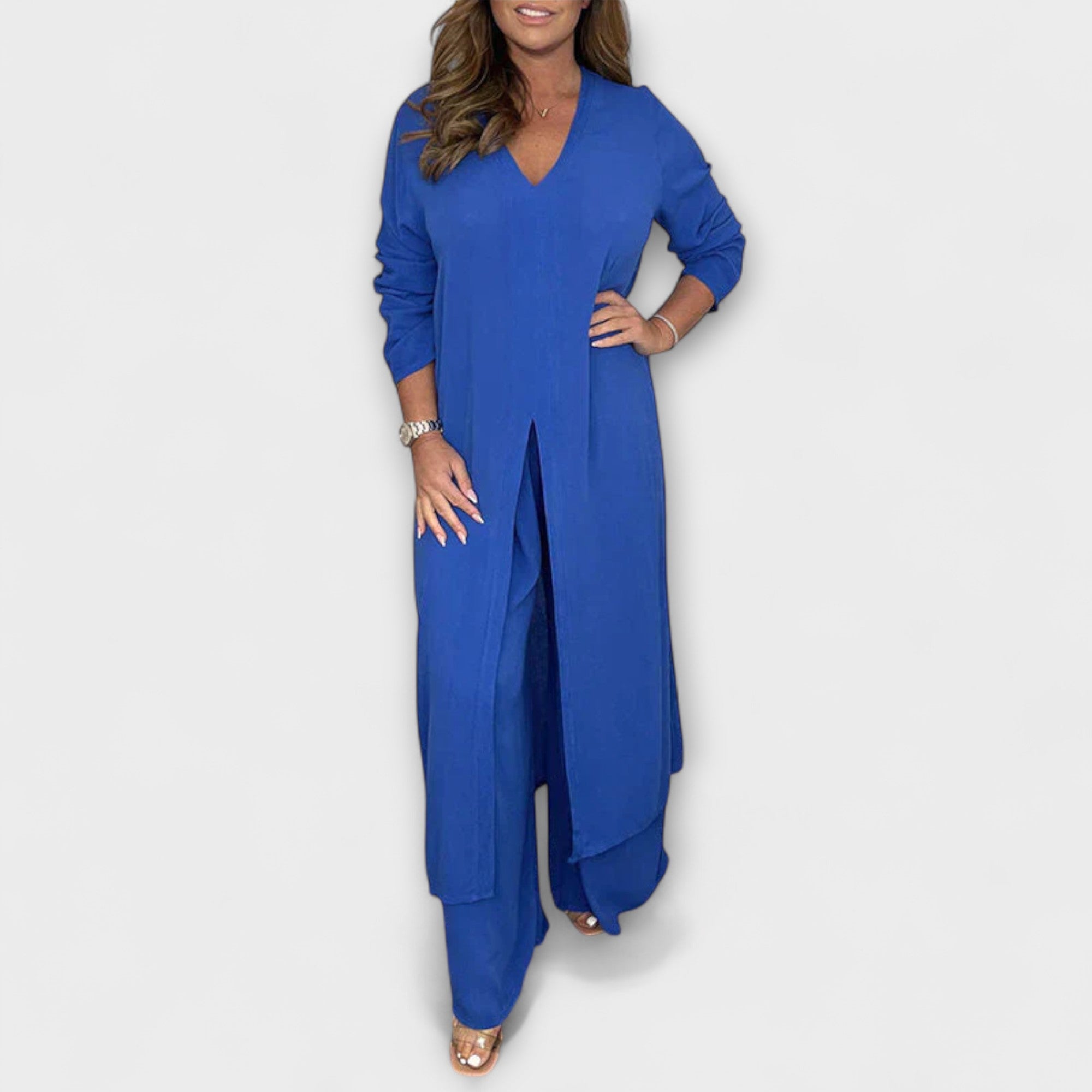 2-delat stiligt kvinnligt co-ord set