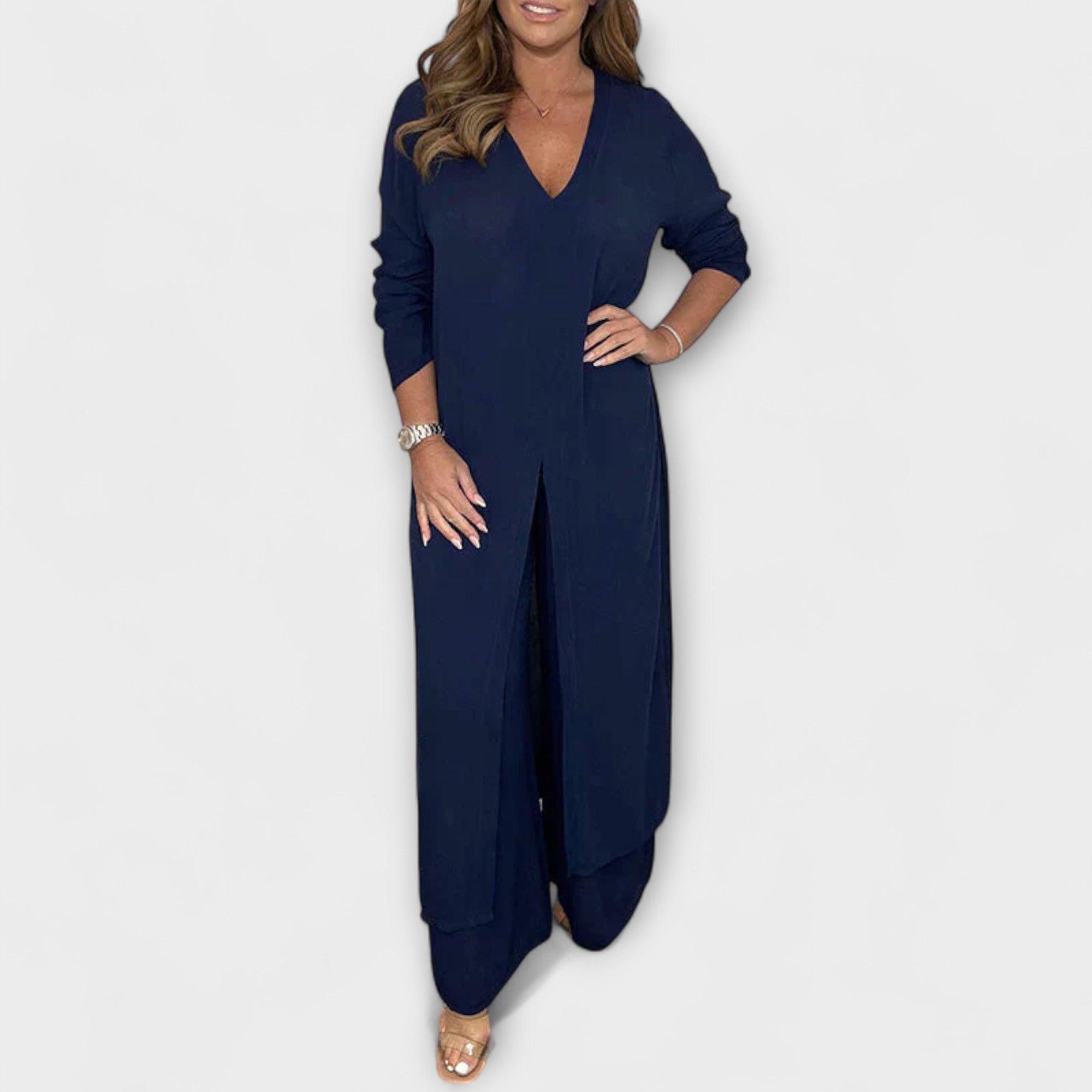 2-delat stiligt kvinnligt co-ord set