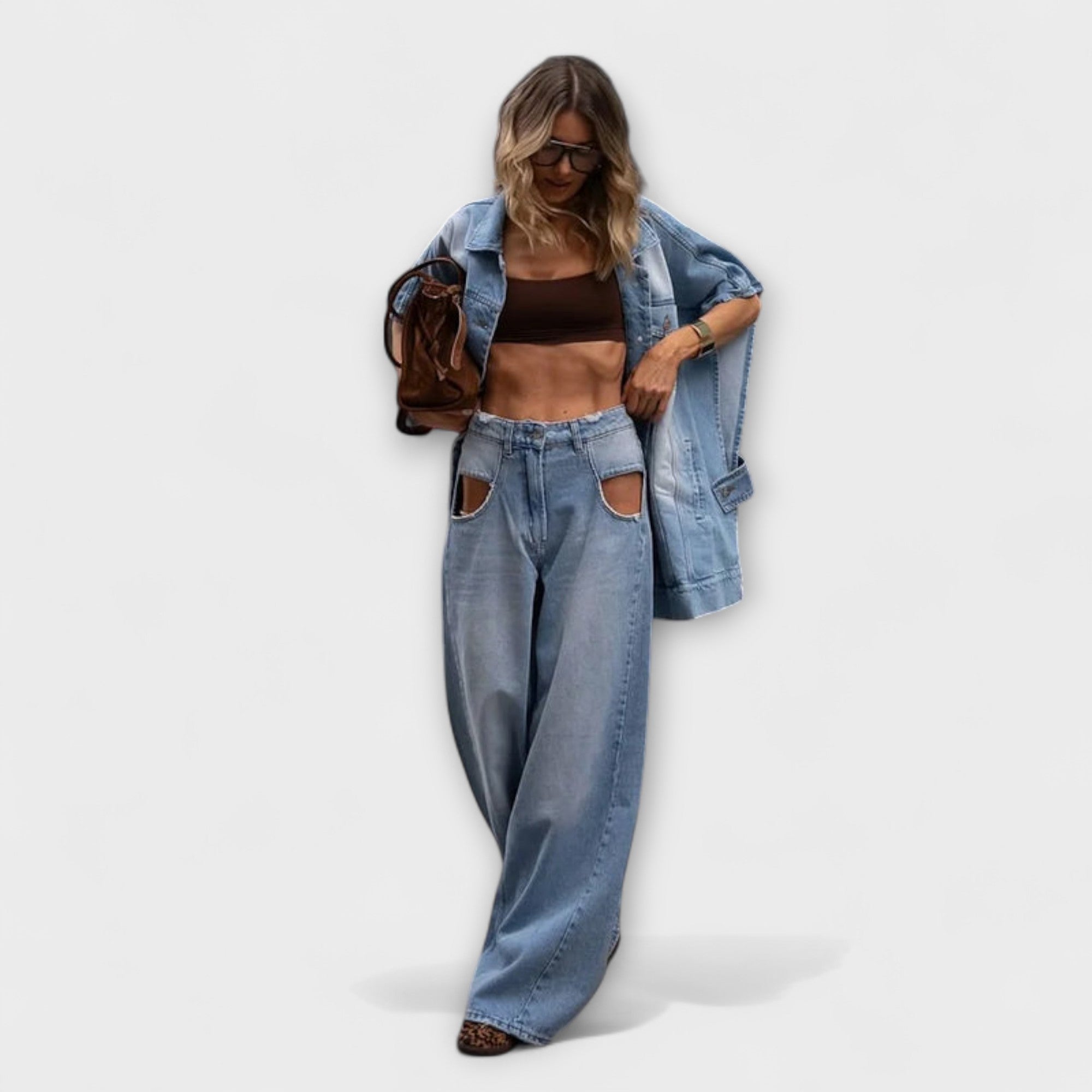 Blair - Löst sittande ärmlös denimset