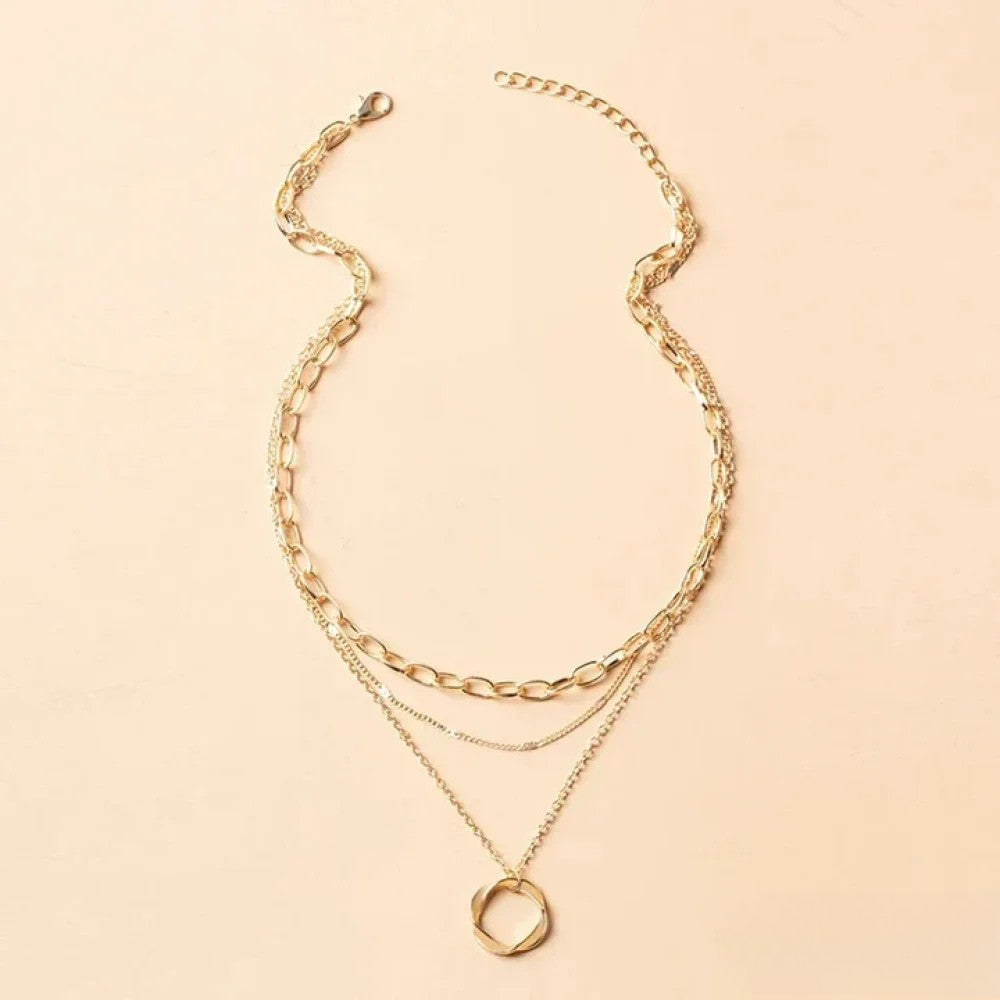 Retro Guld Lagerhalsband