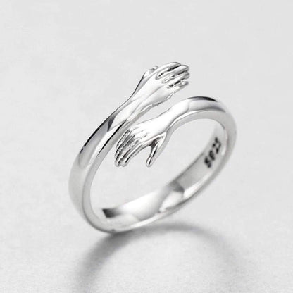 Silver Omfamning Ring