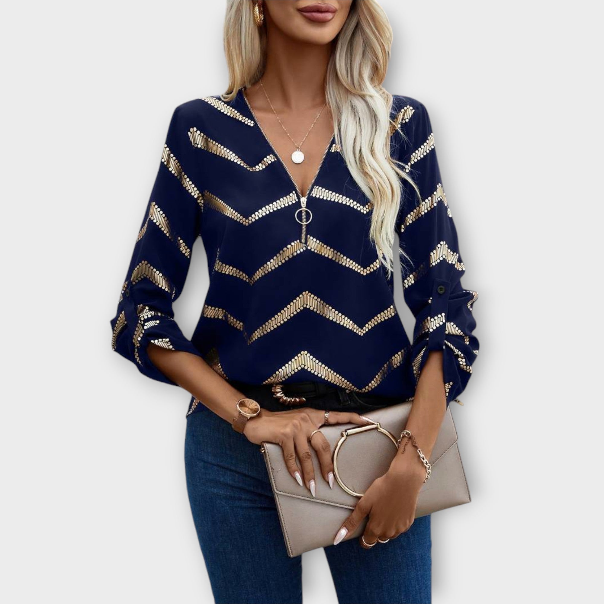 Emma - Tidlös Elegant Blus