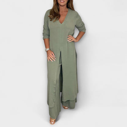 2-delat stiligt kvinnligt co-ord set