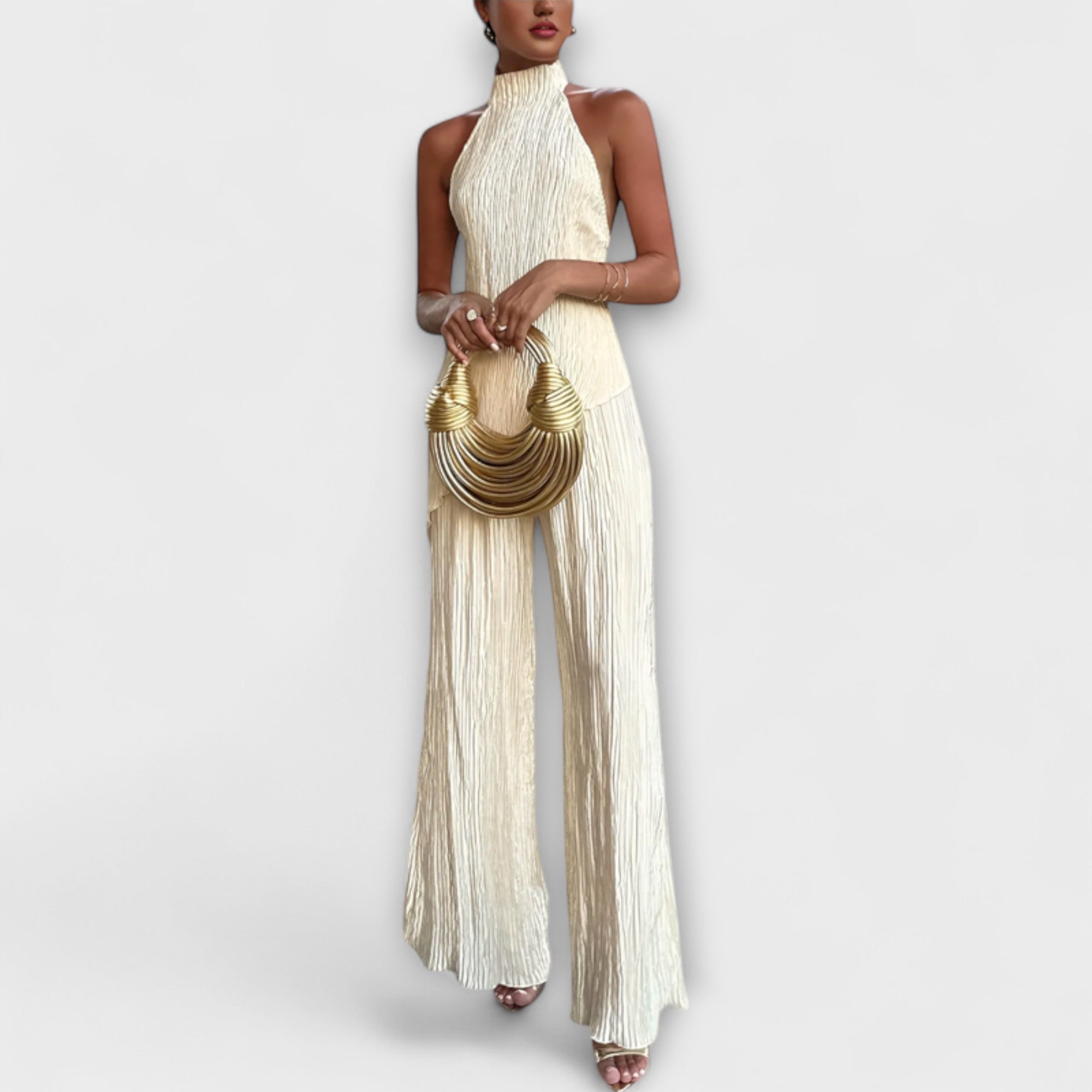 Pilarica - Elegant Plisserad Asymmetrisk Set